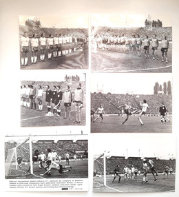 Press photos match Poland - Netherlands 4-1, European Championship qualifiers 10.9.1975 (6 pieces)