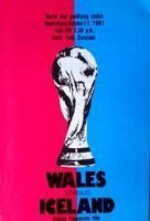 Wales - Iceland World Cup qualifying match programme (14.10.1981)