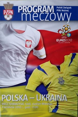 Poland - Ukraine friendly match official programme (04.09.2010)