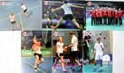 Poland Badminton Team postcards (6 items)