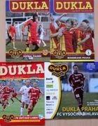 Dukla Prague II League 2008-2009 official programmes (4 items)