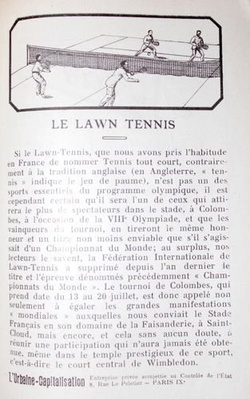 The Guide of VIII Olympic Games Paris 1924