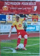 Znicz Pruszków - Pogoń Siedlce I liga  official programme (12.05.2017)