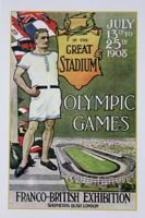 The Official 1908 Olympic Games Poster postcard