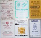 Set of 6 programmes English amateurs leagues (1974-1990)