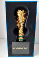 3D Official Trophy FIFA World Cup gold-plated big replica with Pedestal (Official Licensed Product) 21 cm