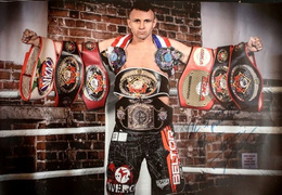 Pawel Jedrzejczyk (kickboxing and muay thai) poster with original autograph