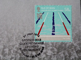 The Envelope of Summer Olympic Games London 2012. Opening Ceremony (Isle of Man)