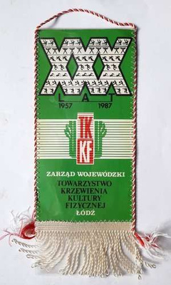 IV International Bodybuilding Competition Grand Prix Lodz 1987 pennant