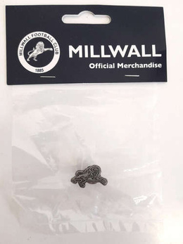 Millwall FC silver lion small badge (ofificial product)
