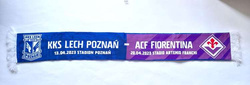 KKS Lech Poznan - ACF Fiorentina UEFA Europa Conference League 2022/23 matches scarf (official product)