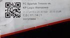Spartak Trnava - Legia Warszawa Champions League (31.07.2018) match ticket