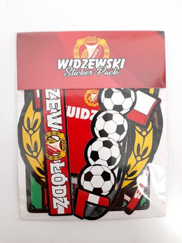 Widzew Lodz Fan's set of 10 stickers
