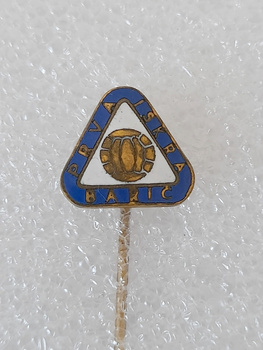 FK Prva Iskra Barić badge (Serbia, enamel, signed)