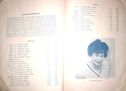 Programme of the 12th International Athletics Competition for the Janusz Kusociński Memorial (1966)