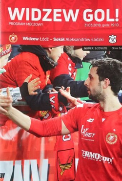 Widzew Lodz - Sokol Aleksandrow Lodzki III Leage (31.03.2018) official programme