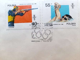 Set of 3 FDC Envelopes Summer Olympic Games Seoul 1988 (Poland)