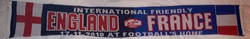England - France International Friendly 2010 (17.11.2010) scarf 
