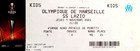 Olympique de Marseille - SS Lazio UEFA Europa League match (4.11.2021) ticket