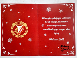 RTS Widzew Lodz Christmas card (official product)