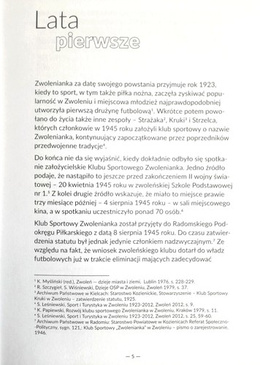 MKS Zwolenianka Zwolen. League history of the club