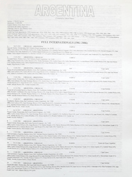 South American National Teams 1902-2006. Volume I