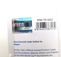 3D Official Trophy FIFA World Cup gold-plated replica (Official Licensed Product) 7 cm