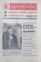 Bulletin of Sparta Plaga Fan's Club (July 1982)