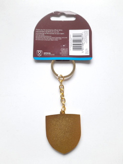 West Ham United FC big golden crest one side keyring (official product)