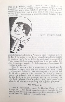 Table Tennis. Yesterday Today Tomorrow (Lithuania)