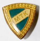MTK Budapest crest badge (epoxy; with signature)