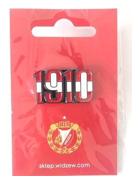 RTS Widzew Lodz 1910 year of foundation pin badge (official product, lacquer)