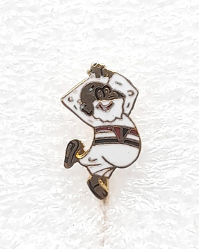 Sao Paulo FC mascot Santo Paulo badge (Brazil, enamel)