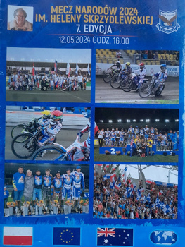 Speedway Match of Nations 2024 of Helena Skrzydlewska (12.5.2024) official programme
