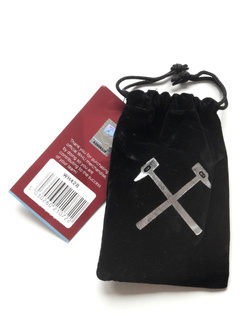 West Ham United FC The Irons big one side keyring in suede bag (official product)