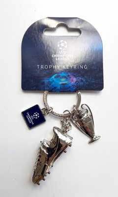 Keyring UEFA Champions League Cup miniature and shoe charms (official product)