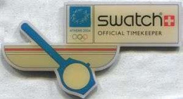 Badge Official Timekeeper SWATCH at the Olympic Games Athens 2004 (1)