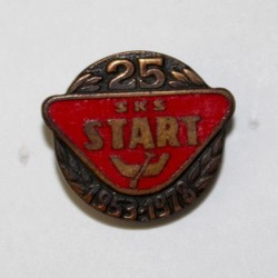 25 years SKS Start Lodz with garland (enamel) badge