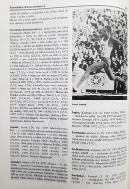 Encyclopedia of Athletics (Czechoslovakia)