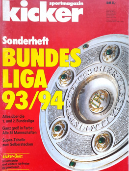 The 1. and 2. Bundesliga 1993/1994 season Fan's Guide (kicker sportmagazin)