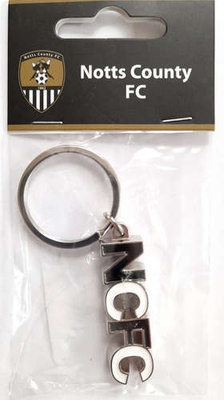 Notts County FC name club 3D keyring (official product)