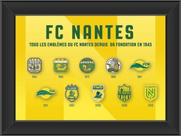  FC Nantes 10 pins-collection historical logos (official product)