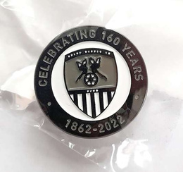 Notts County FC Celebrating 160 years 1862-2022 badge (official product)