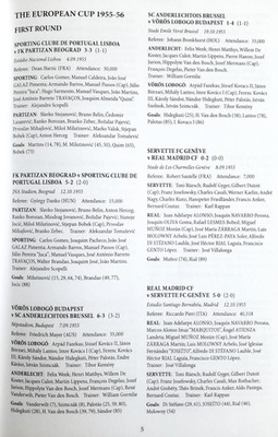 The Complete Results & Line-ups of the European Champion Clubs' Cup 1955-1991 - the knockout years