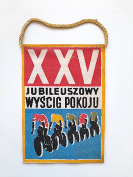 The XXV Jubilee Cycling Peace Race small pennant