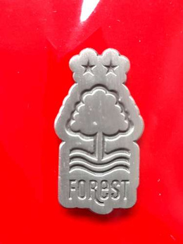 Nottingham Forest silver plated crest badge (official product)
