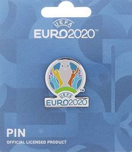 Big UEFA EURO 2020 logo badge (Official Licensed Product) enamel pin