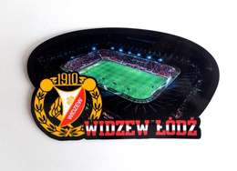 RTS Widzew Lodz emblem & stadium fans magnet PVC