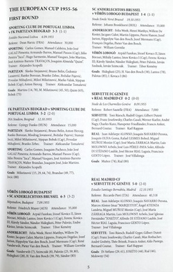 The Complete Results & Line-ups of the European Champion Clubs' Cup 1955-1991 - the knockout years