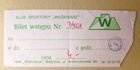 KS Wlokniarz Bialystok - STK Starachowice First Polish women's basketball league old ticket